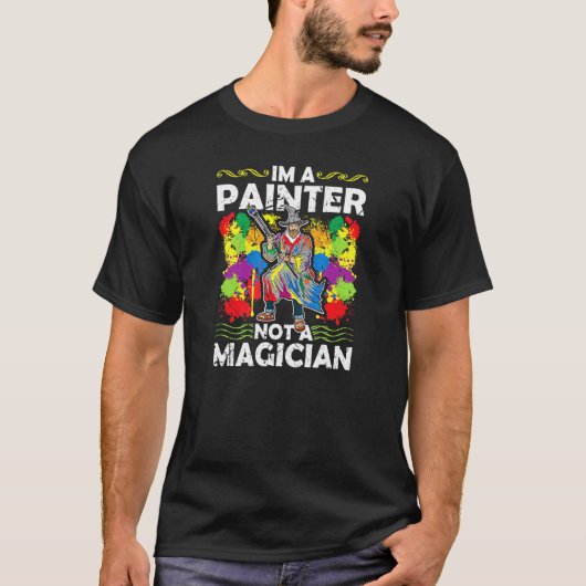 私は魔法使いではなく画家です 男性 Tシャツ (正面)