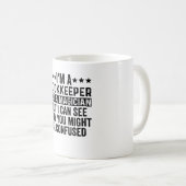 私は魔術師ではない書記おもしろい コーヒーマグカップ (正面右)