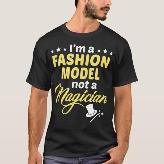 私は魔術師ではなくファッションモデルだ  Tシャツ (正面)