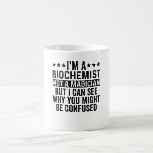 私は魔術師ではなく、生化学者おもしろいだ コーヒーマグカップ