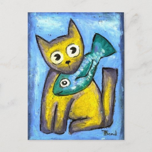 私は魚が大好きだ ポストカード (正面)