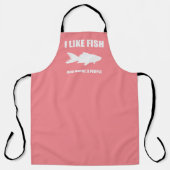 私は魚が好きで、多分3人の人のシャツのギフトエプロン エプロン (正面)