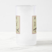 私は魚として乾燥しています フロストグラスビールジョッキ (中央)