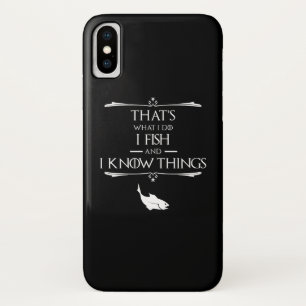 私は魚と物知りです iPhone X ケース