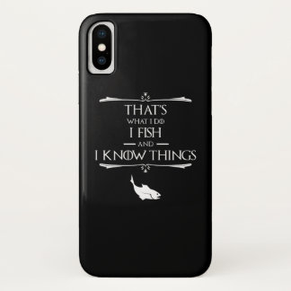 私は魚と物知りです iPhone X ケース