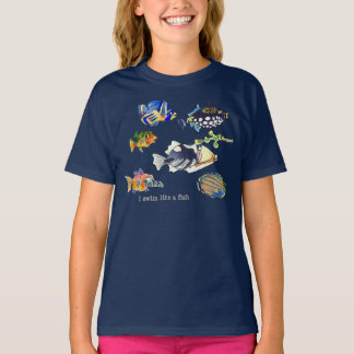 私は魚のように泳ぐ Tシャツ