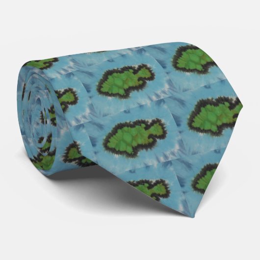 私は魚のネクタイ染めネクタイが大好き ネクタイ (ロール)