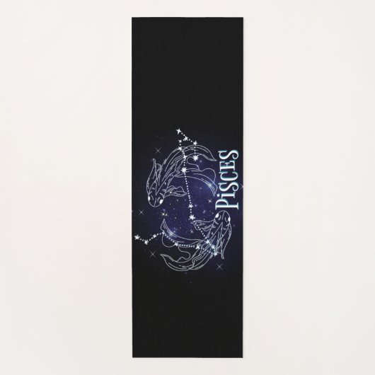 私は魚座の女だ。トレンディーピセス〔占星術の〕十二宮図サインヨガ ヨガマット (正面)