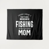 私は魚釣りが大好き。私はお母さんになるのが大好き タペストリー (正面(横))