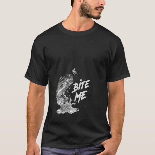 私は魚釣りが大好き Tシャツ (正面)