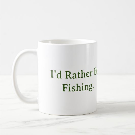 私は魚釣りだ。マグ コーヒーマグカップ (左)