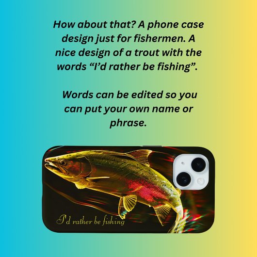 私は魚釣りだ Case-Mate iPhoneケース