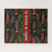 私は魚釣りのクリスマスブルックのマスになりたい ジグソーパズル (横)