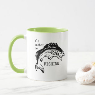 私は魚釣りのコーヒーマグ杯の漁師になりたい マグカップ