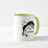 私は魚釣りのコーヒーマグ杯の漁師になりたい マグカップ (正面右)