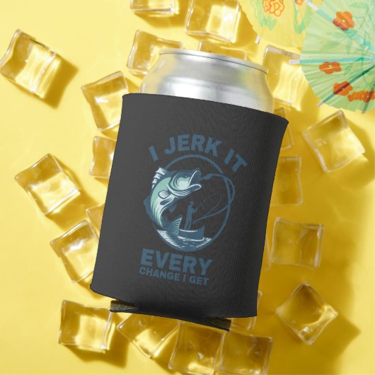 私は魚釣りを得るたびに引っ張るおもしろい 缶クーラー (インサイチュ 夏)