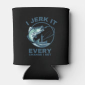 私は魚釣りを得るたびに引っ張るおもしろい 缶クーラー (裏面)