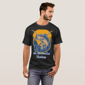 私は魚釣りレイクフィッシャーマンラグーンフィッシュに夢中 Tシャツ (正面フル)