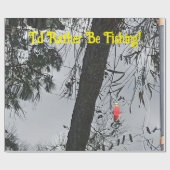 私は魚釣り包装紙 ラッピングペーパー (フラット)