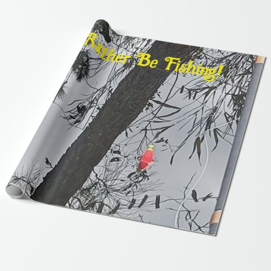 私は魚釣り包装紙 ラッピングペーパー (アンロールド)