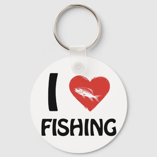 私は魚釣り キーホルダー (正面)