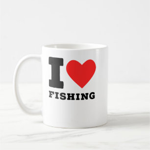 私は魚釣り コーヒーマグカップ