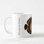 私は魚釣り・マグになる コーヒーマグカップ (左)