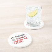 私は魚釣り...宝くじに当たること コースター (側面)