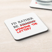 私は魚釣り...宝くじに当たること コースター (左側)