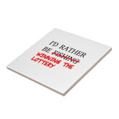 私は魚釣り...宝くじに当たること タイル (側面)