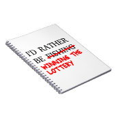 私は魚釣り...宝くじに当たること ノートブック (右側)