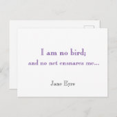 私は鳥ではない…葉書 ポストカード (正面/裏面)