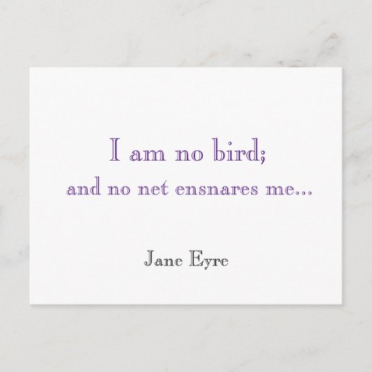 私は鳥ではない…葉書 ポストカード (正面)