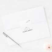 私は鳥のシールが大好き スクエアシール (封筒)