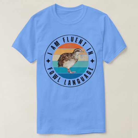 私は鳥の言葉に堪能だ9 Tシャツ (デザイン正面)