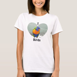 私は鳥を愛します Tシャツ
