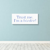 私は鳥屋だ キャンバスプリント (インサイチュ (ウッドフロア))