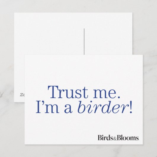 私は鳥屋だ ポストカード (正面/裏面)