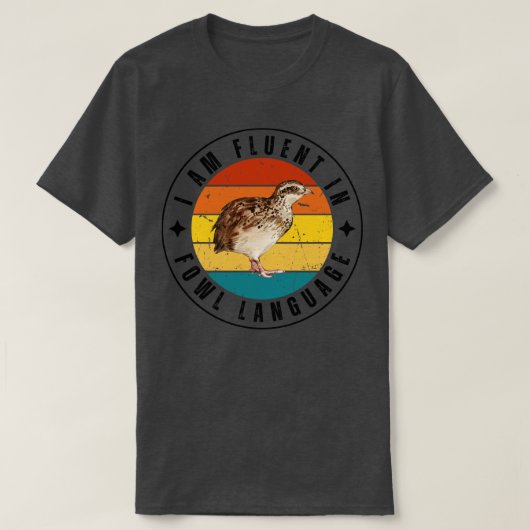 私は鳥語22が堪能だ Tシャツ (デザイン正面)