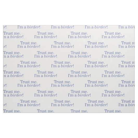 私は鳥類捕獲人です ファブリック (ファットクウォーター)