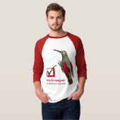 私は鳥類捕獲人についてはWallcreeperのチェック・ボックスを見ました Tシャツ (正面フル)