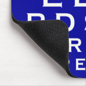 私は鳥Eyechartを見ます マウスパッド (コーナー)