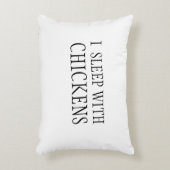 私は鶏の枕で寝る アクセントクッション (正面(垂直))