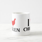 私は鶏を愛します コーヒーマグカップ (中央)
