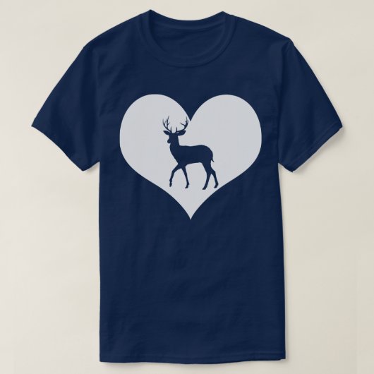 私は鹿が大好き Tシャツ (デザイン正面)
