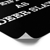 私は鹿層ハンター狩りとして識別 ポスター (角)