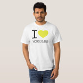 私は麺が大好き Tシャツ (正面フル)