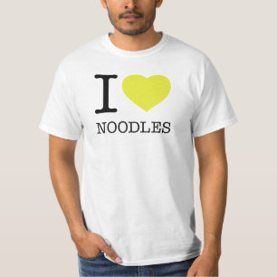 私は麺が大好き Tシャツ