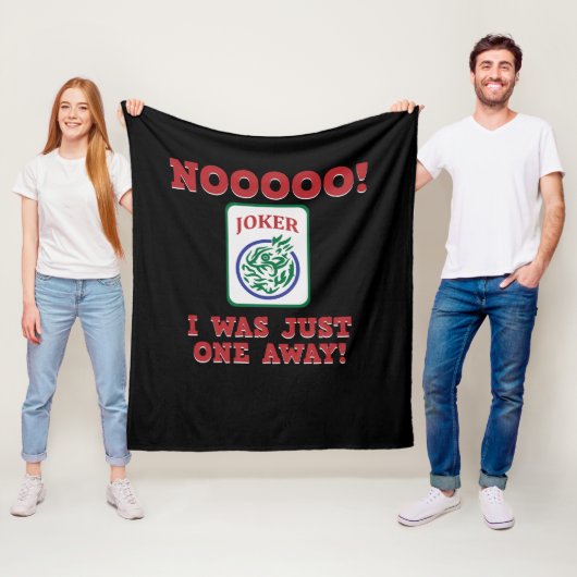 私は麻雀のゲームを1遠くに回しかやってなかった フリースブランケット (インサイチュ)