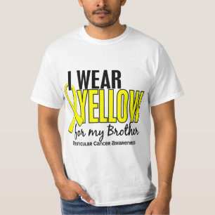 私は黄色い兄弟10の睾丸癌を身に着けています Tシャツ